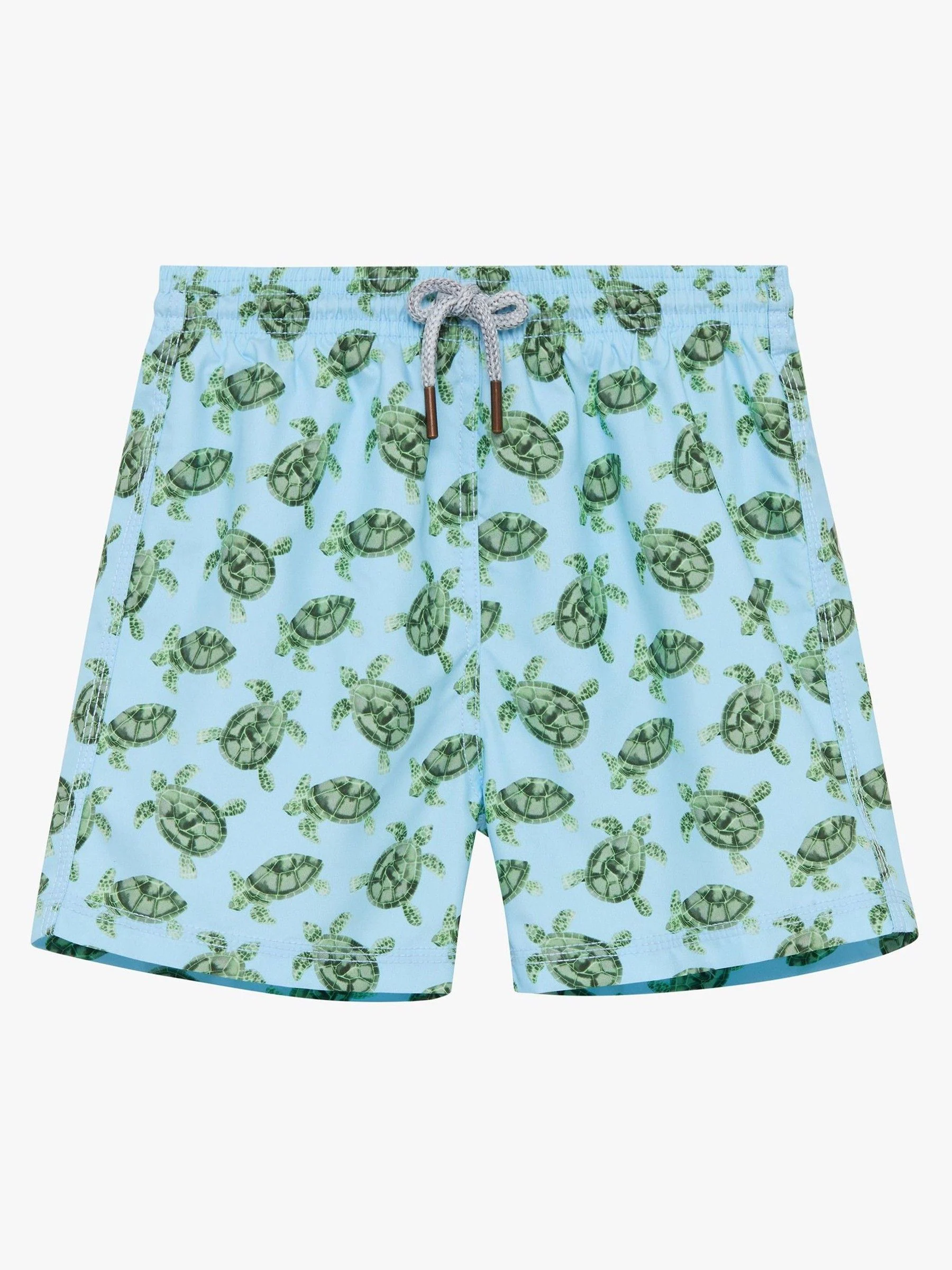 Trotters London - Blauwe zwemshort met schildpadprint