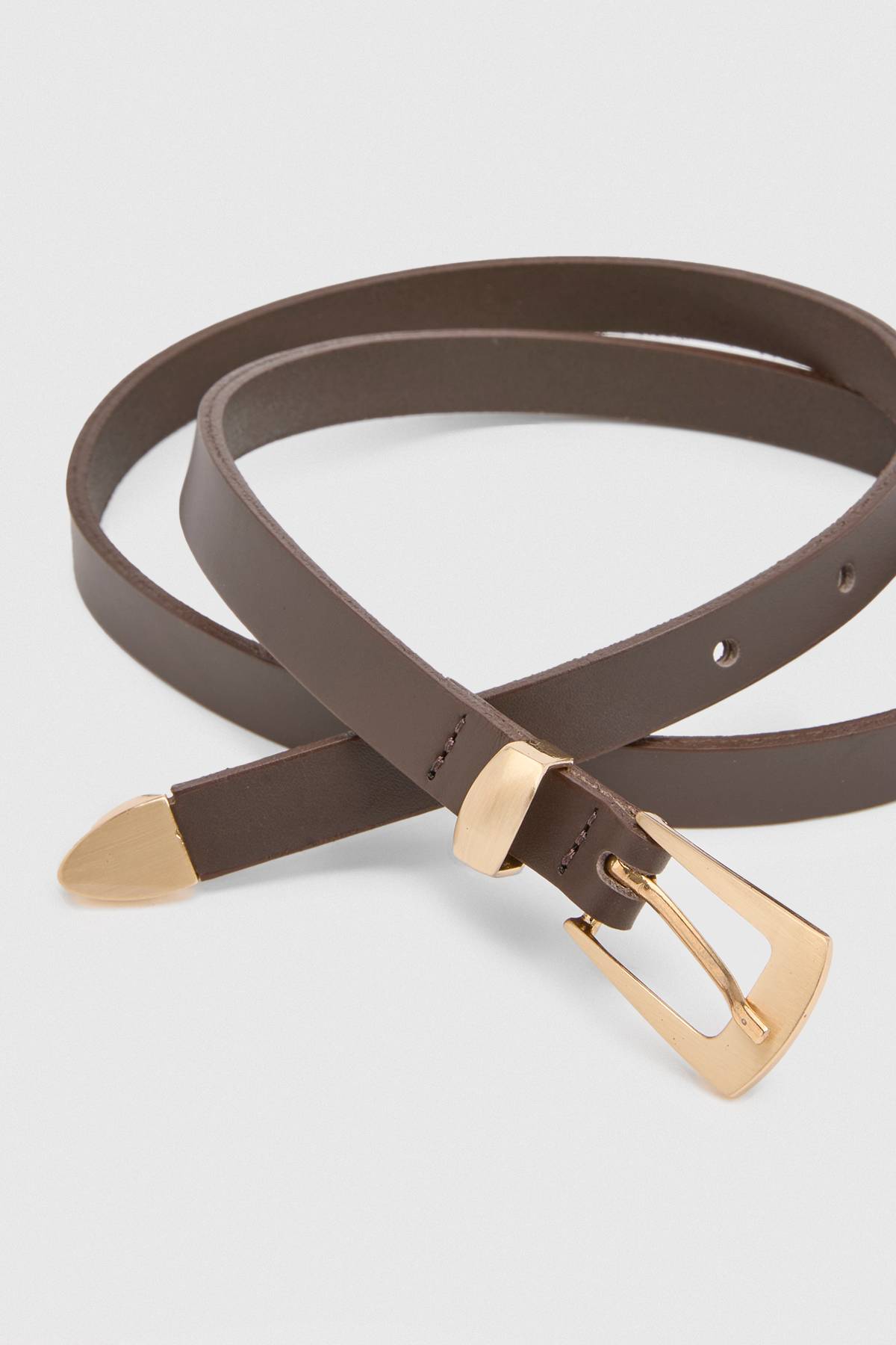 KarenMillen Ceinture en cuir mince