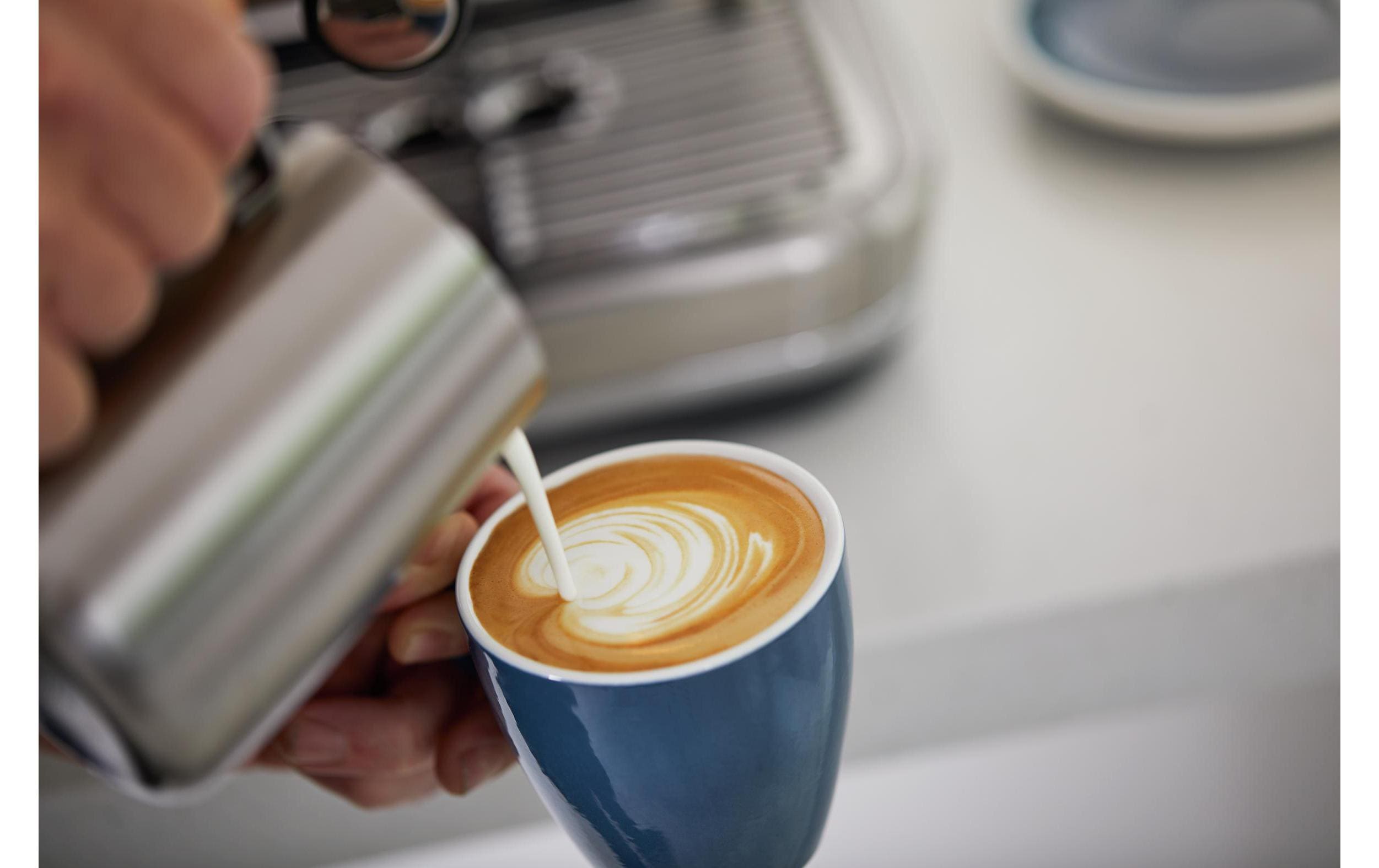 Siebträgermaschine Barista Pro Silber<br>Professionelle Espressomaschine, silbern