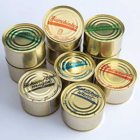 Schwarzwaldhaus Original Schinkenwurst 400g Goldglanzdose MHD:3.12.25