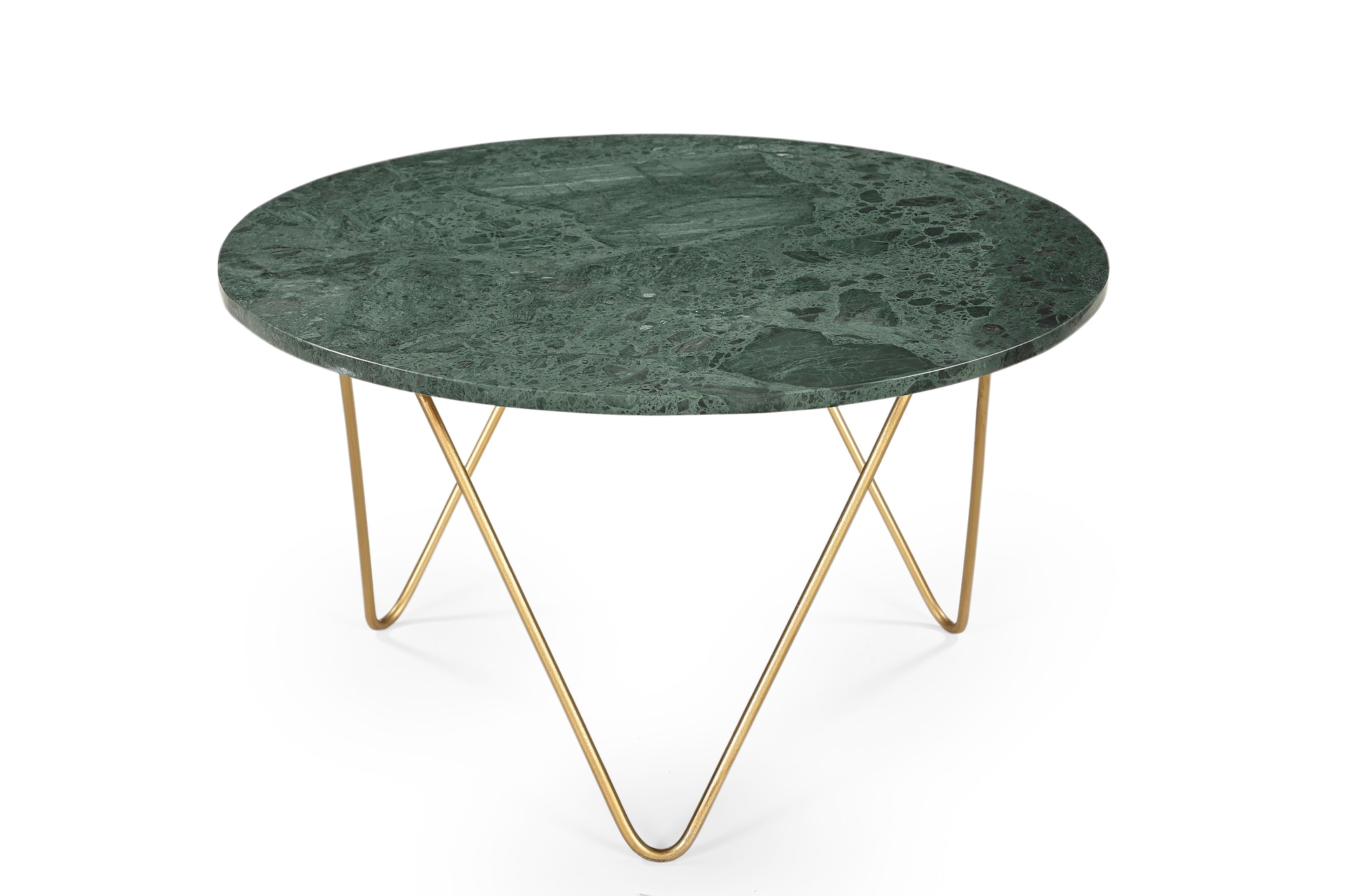 Couchtisch LORENA 70x70 cm Marmor Grün