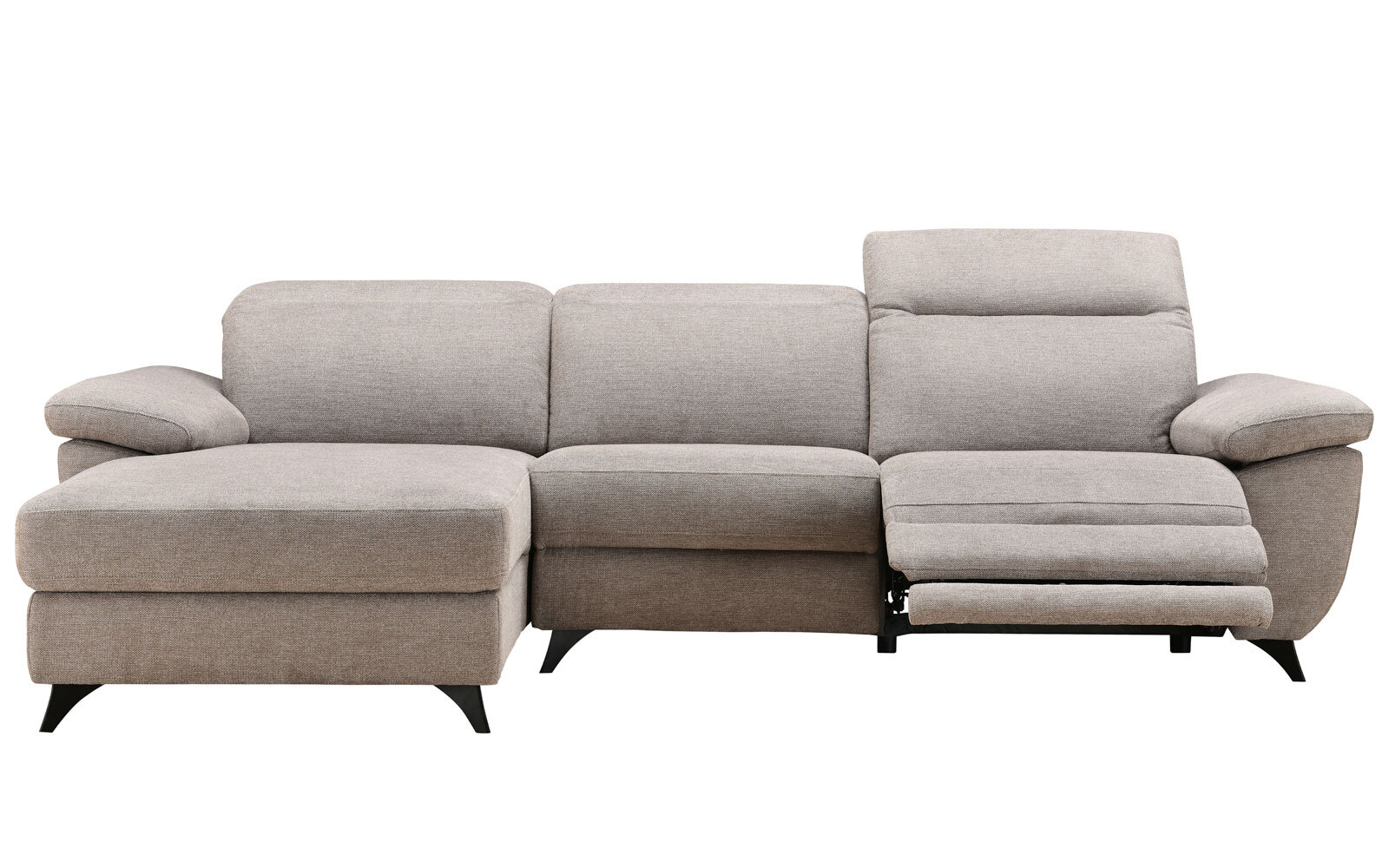 CASAVANTI Ecksofa NINA L 164 x 272 cm stonegrau