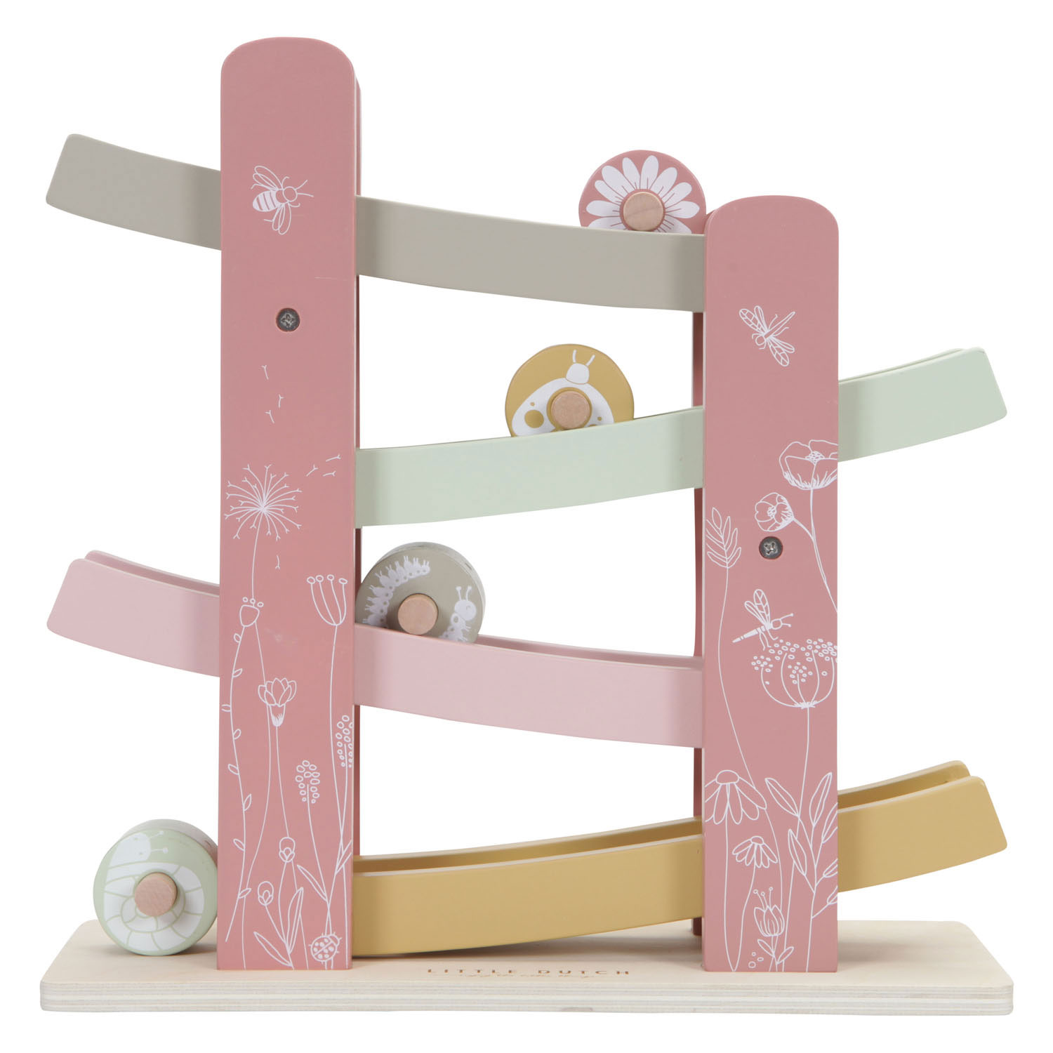 Little Dutch Houten Rollerbaan Wild Flowers Roze