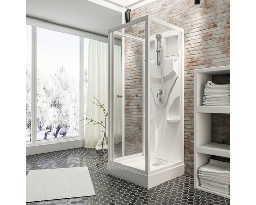 Complete douche-unit SCHULTE Juist Express Plus 80 x 80 x 210 cm alpinewit