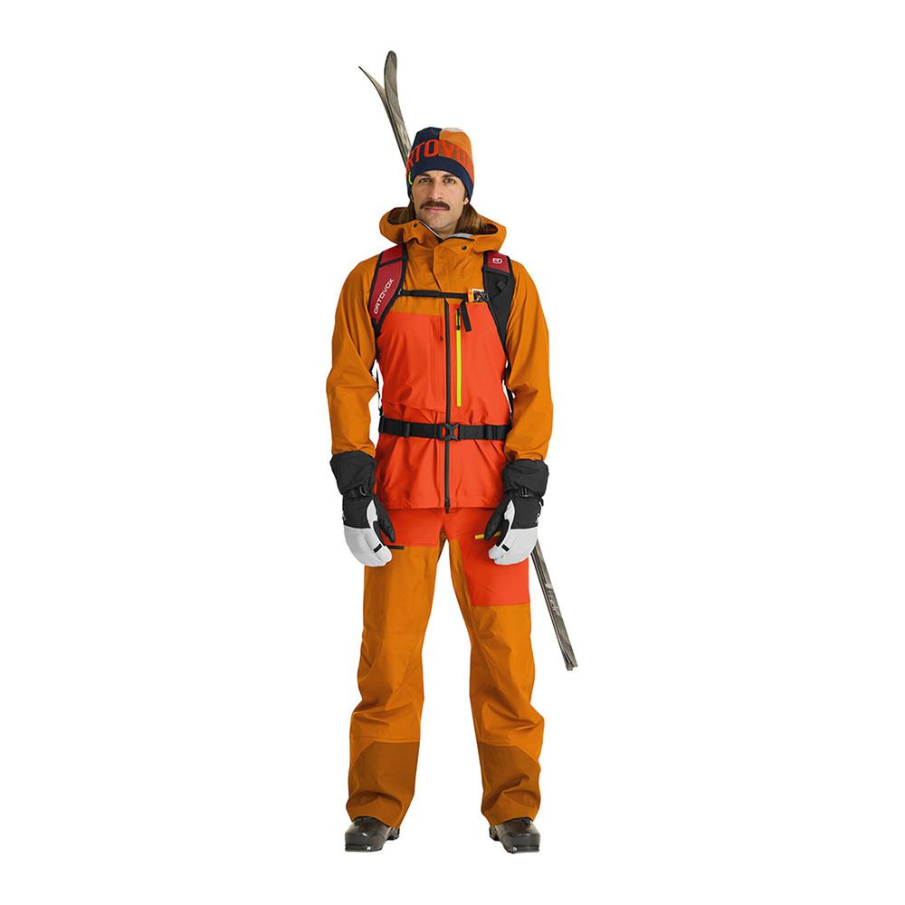 Ortovox 3L RAVINE SHELL - Pantalon ski Homme deep ocean
