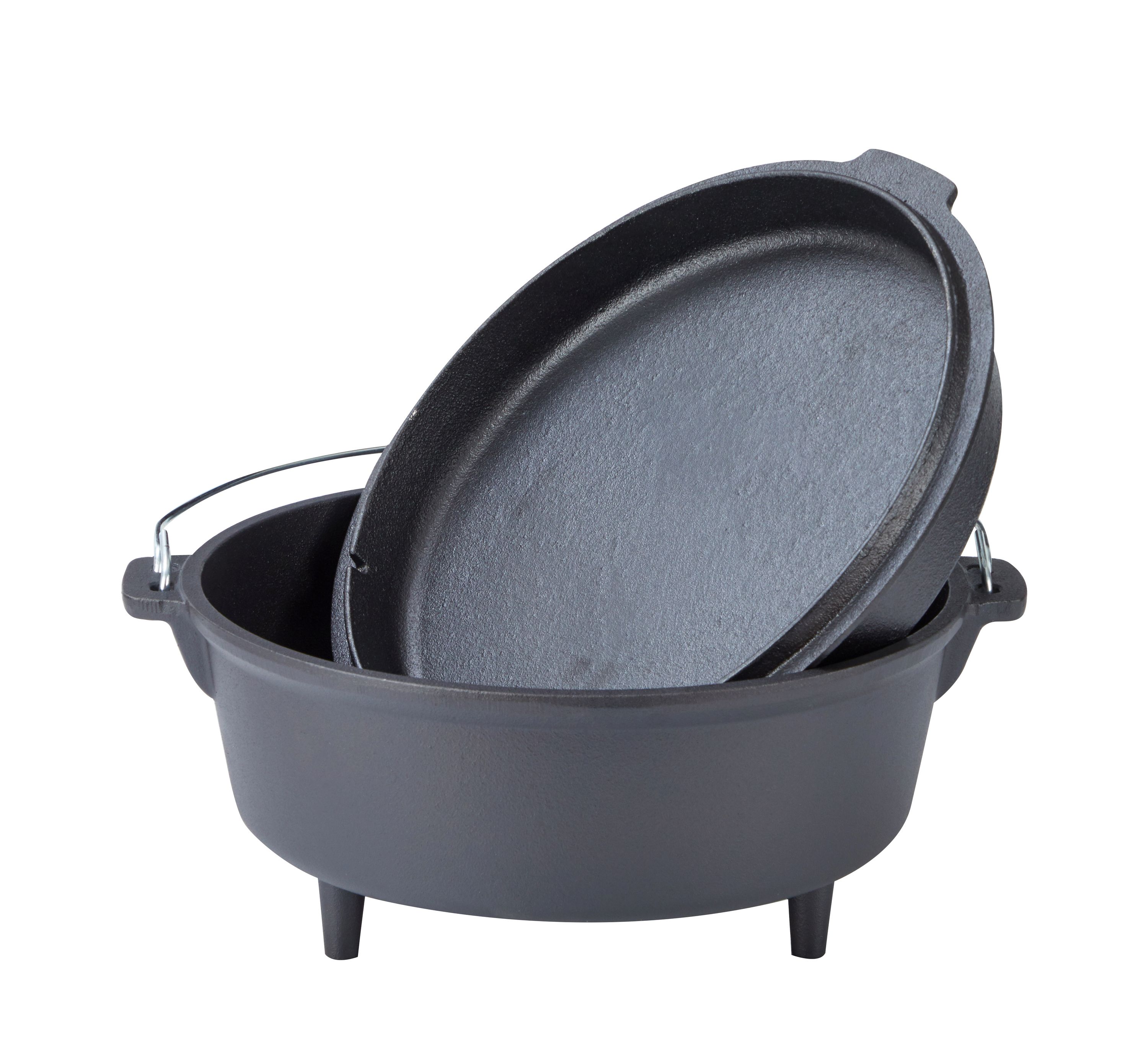 Dutch Oven Set 9L mit Standfüssen