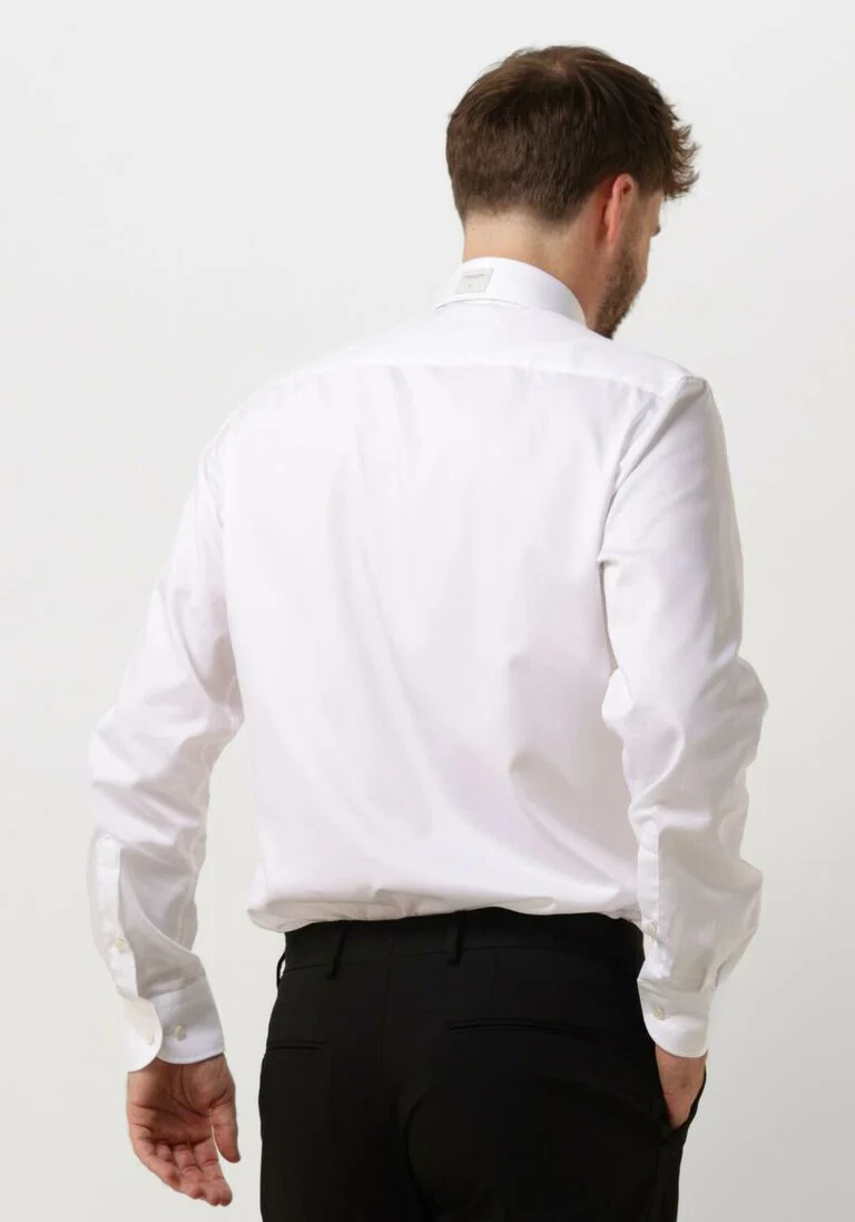 PROFUOMO witte profuomo klassiek overhemd fine twill - slim fit - non iron