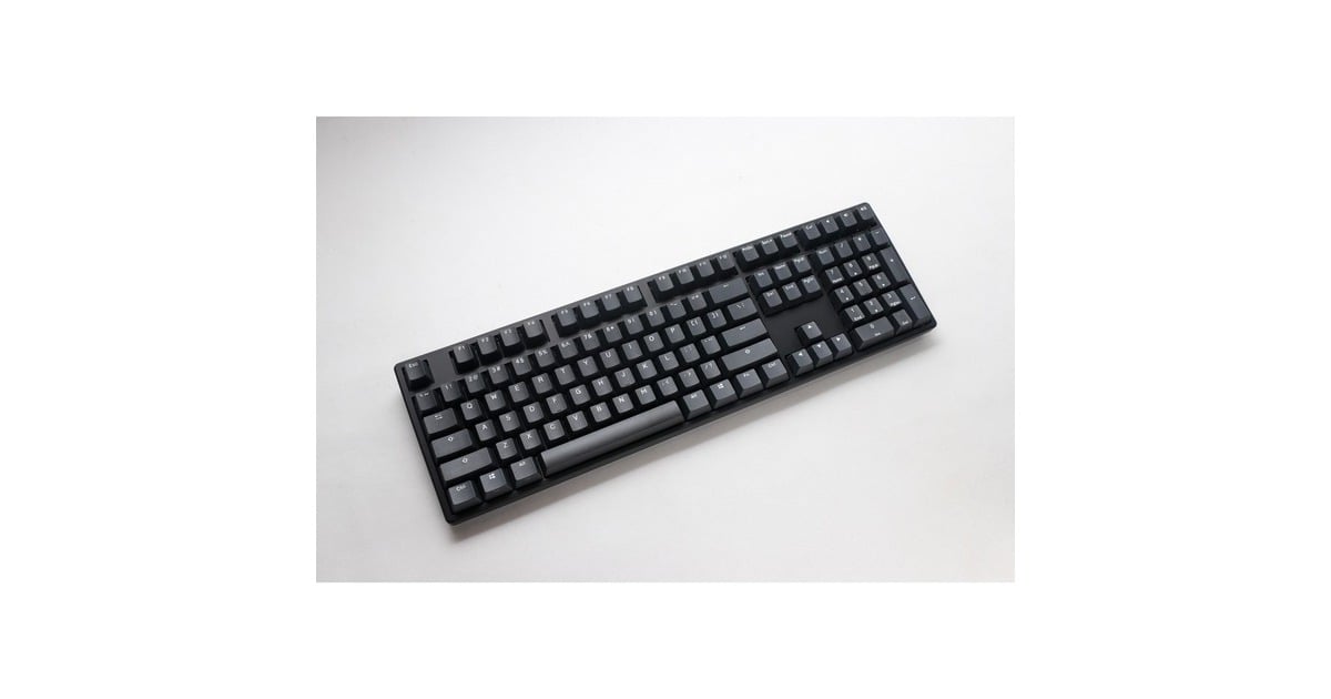 DuckyOrigin Phantom Black, toetsenbord  (Zwart, US lay-out, Cherry MX Silent Red, hot swap, PBT Double-Shot Keycaps)