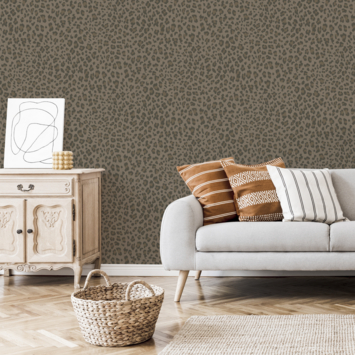 Vliesbehang Tijgerprint bruin 112049
