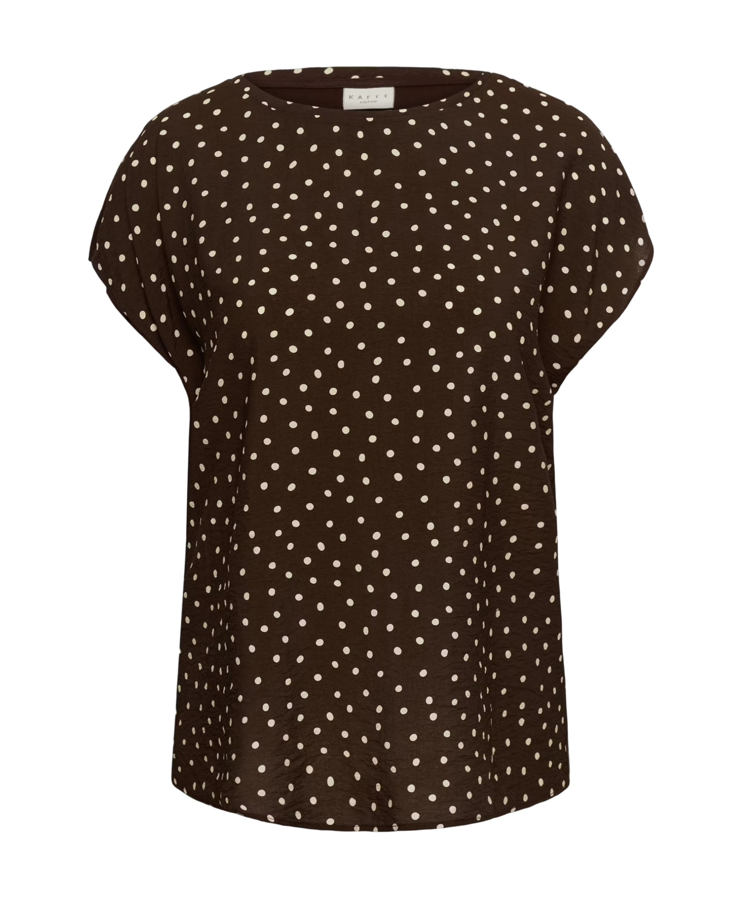 KAFFE Curve Dames blouse bruin
