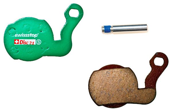 Paire de Plaquettes Organiques SwissStop Disc 21 C pour Magura / Brake Force One