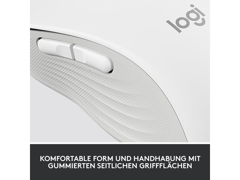 Logitech Maus Signature M650 Weiss Präzise Wireless-Maus mit «Logitech SilentTouch»-Technologie