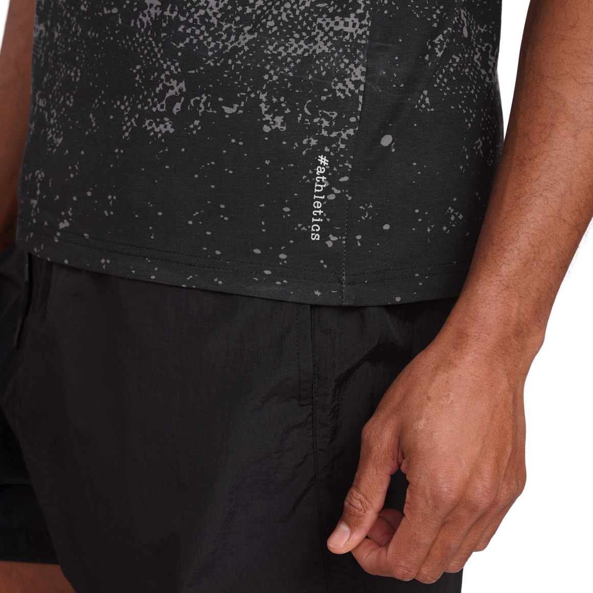 VanVaan Herren T-Shirt mit Print dunkelgrau