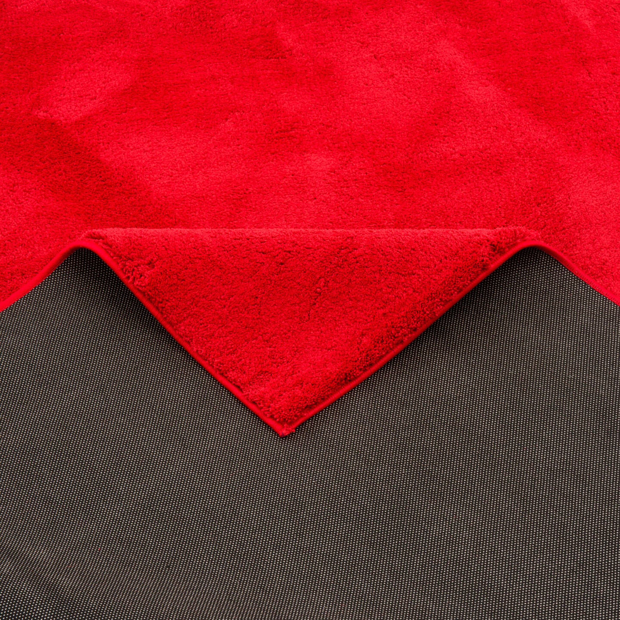 Pergamon Kinderteppich Super Soft Hochflor Silky Kids Rot