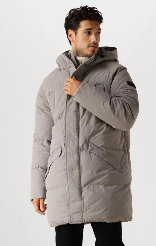 Pure Path - Padded 405 - Gewatteerde Jas - Grijs - Donsvoering