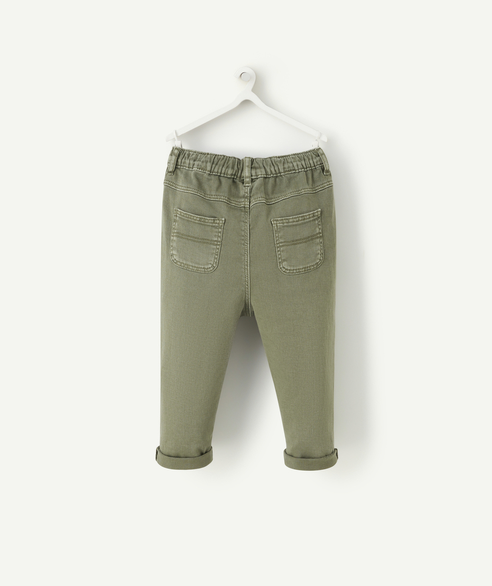 PANTALON DROIT RELAX GARÇON KAKI