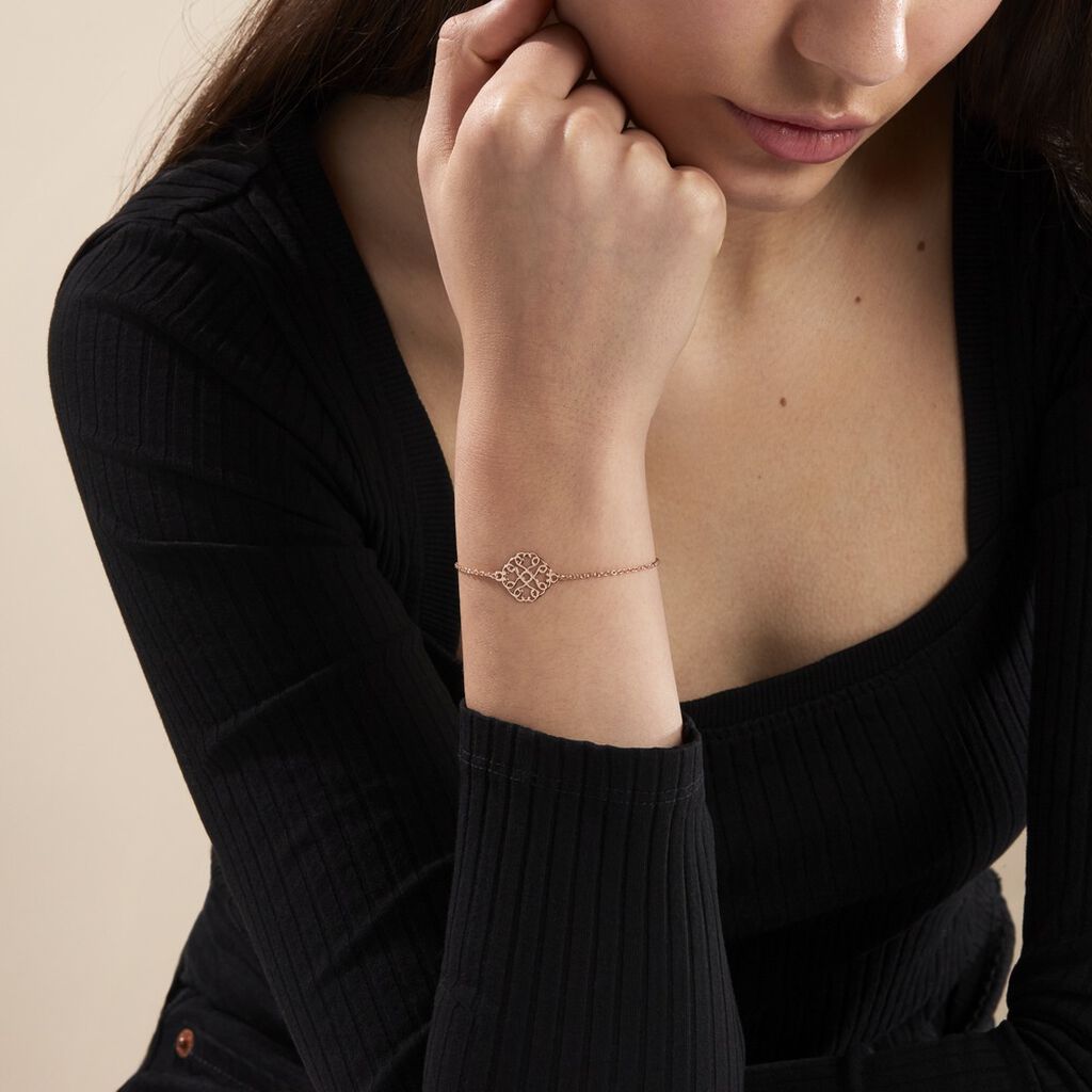 Bracelet Argent Rose Lev