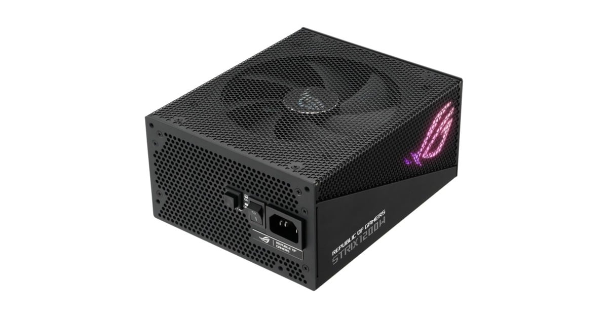 ASUSROG STRIX Gold Aura Edition modulaire 1200 watt voeding   (Zwart, 1x 12VHPWR, 4x PCIe)