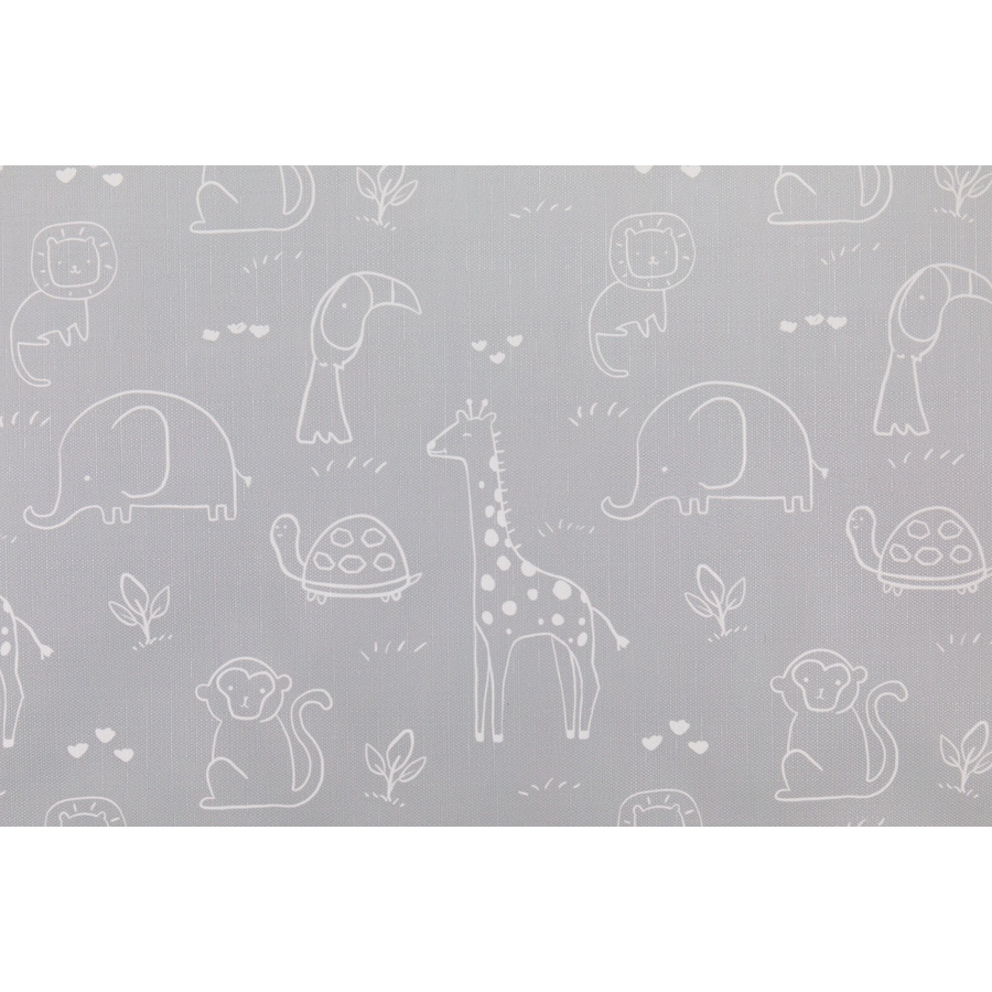 fillikid Wickelauflage Softy Large Safari grau 85x75 cm