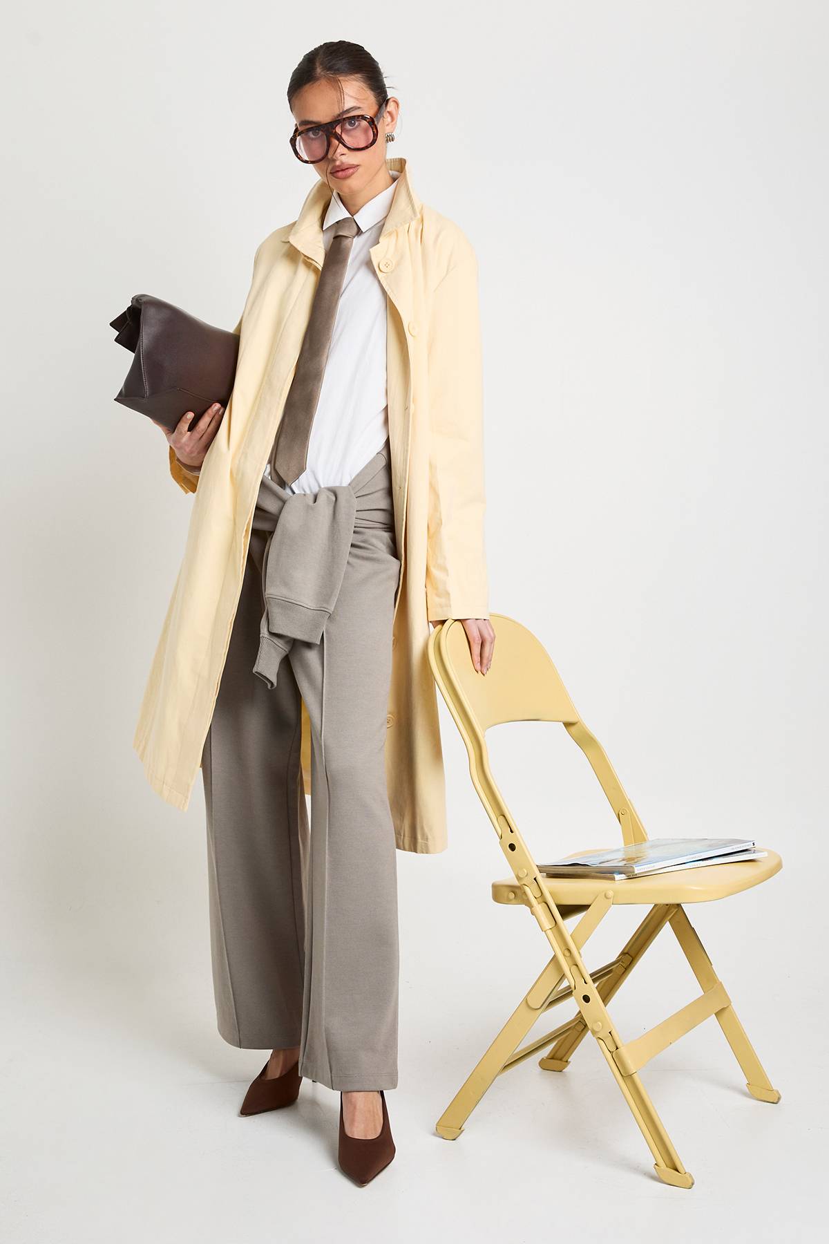 boohoo Trench-coat Ceinturé