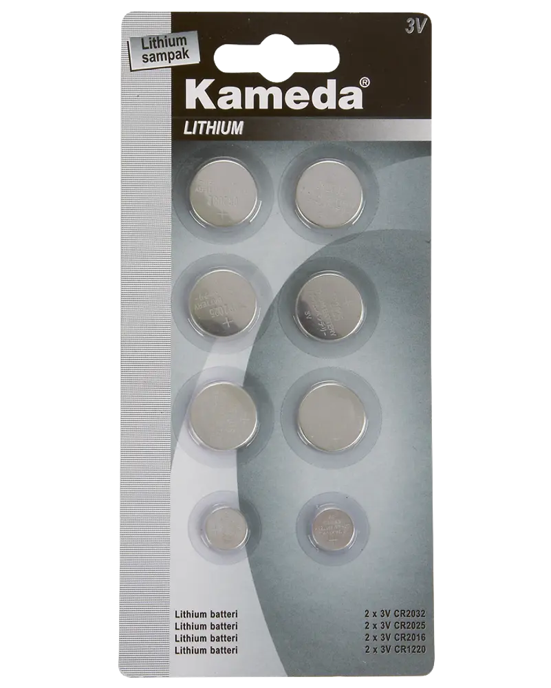 Kameda Lithium batteri - sampak 8 stk.