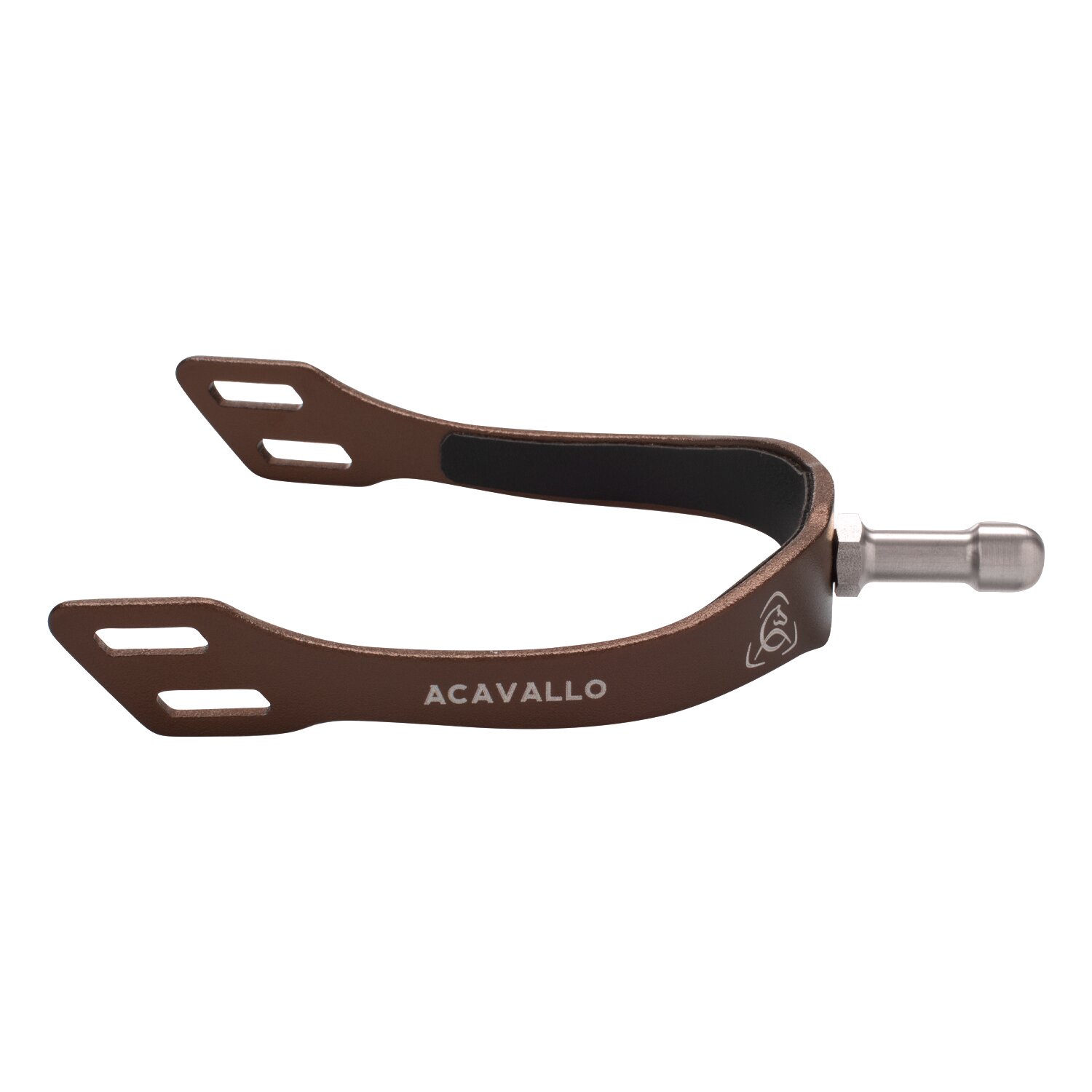 ACAVALLO Sporen Arena Aluplus 2.0  - golden brown - 20 mm
