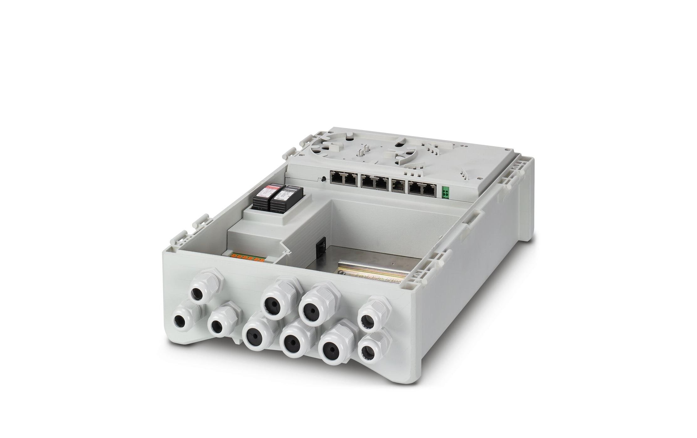 Überwachungsgehäuse Smart Camera Box SCX 4POE 2T Grau<br>Smart Camera Box SCX 4POE 2T