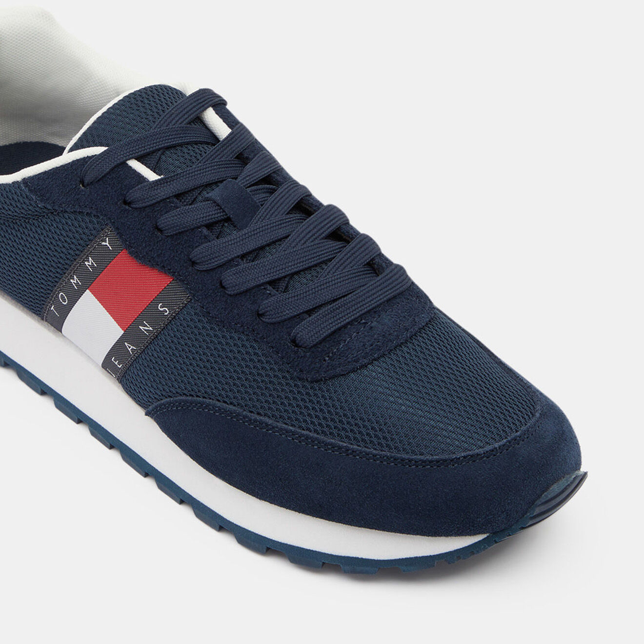 Tommy Jeans Baskets running Mix bleu marine
