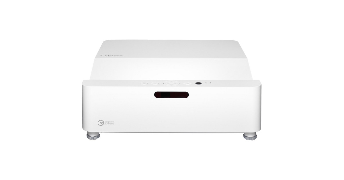 OptomaZW410UST Compacte Ultra korte afstand DLP-projector  (Wit, 4000 ANSI Lumen)