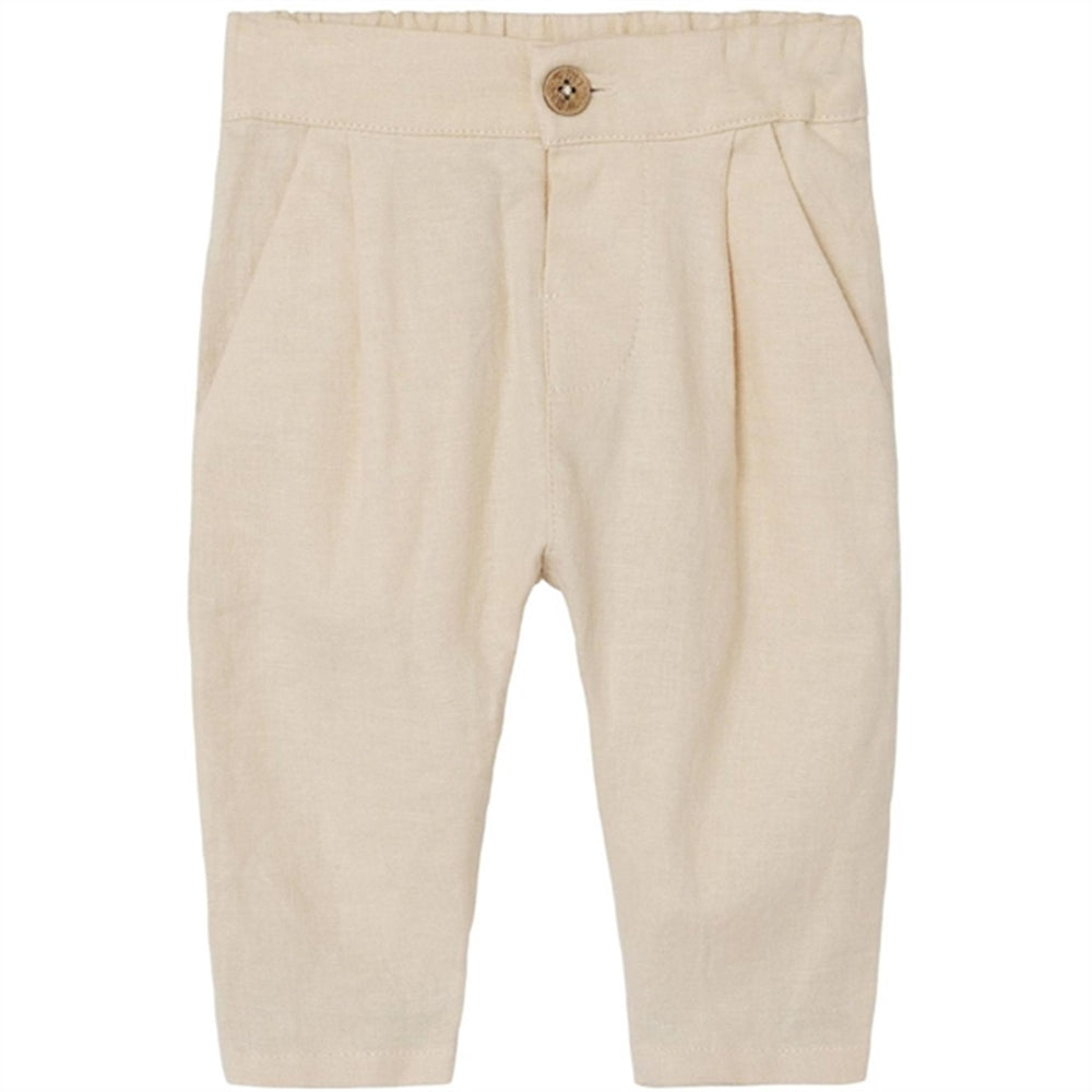 Køb Lil'Atelier Bleached Sand Felix Bukser