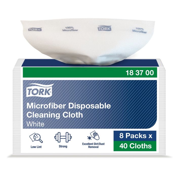 Tork 183700 Premium Microvezel 320st Reinigingsdoeken voor eenmalig gebruik (183700)