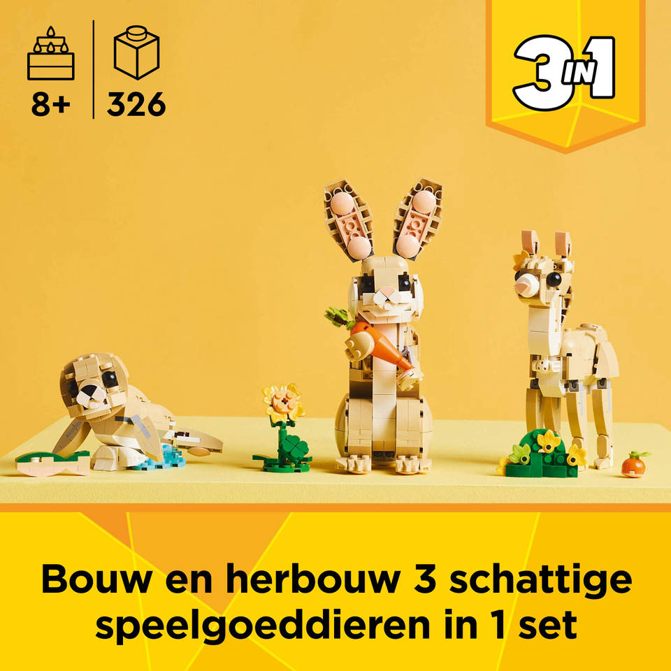 LEGO Creator 3-in-1 lief konijn 31162