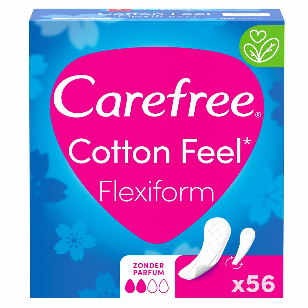 Carefree Cotton Feel Flexiform Small / Medium56 stuks
