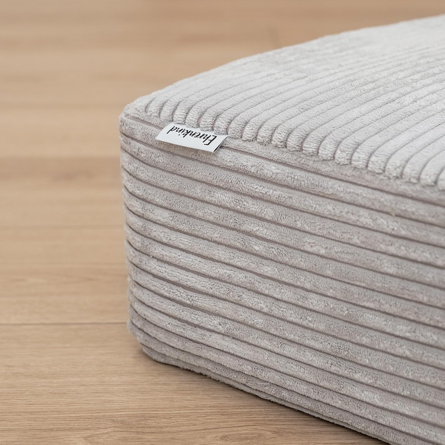 Ehrenkind® Hüpfpolster 80 x 80 x 15 cm aus hochwertigem Cord | Made in Germany Hüpfmatratze für Kinder ab 3 Jahre bis 40 kg | Sprungpolster Rosé
