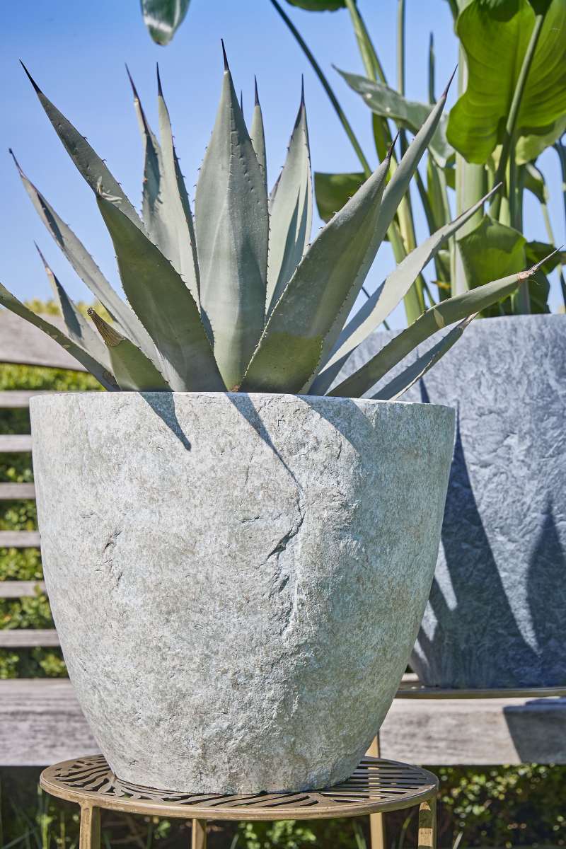 Mica decorations jardinière bravo - 45x45x40 cm - pe - gris