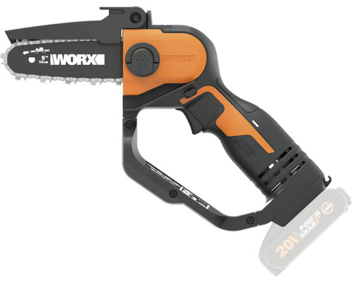 WORX 20V 12cm snoerloze snoeizaag/minikettingzaag/boomsnoeischaar WG324E.9 + GRATIS bonusartikel: 20V accu WA3644 (4,0Ah)