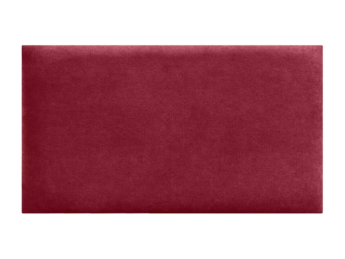 DHOME Lot de 6 Panneaux Rembourrés en Tissu Aqualine Autocollants pour Mur Acoustiques Absorbants Protection contre les Chocs (Rouge, 50x30cm, x6)