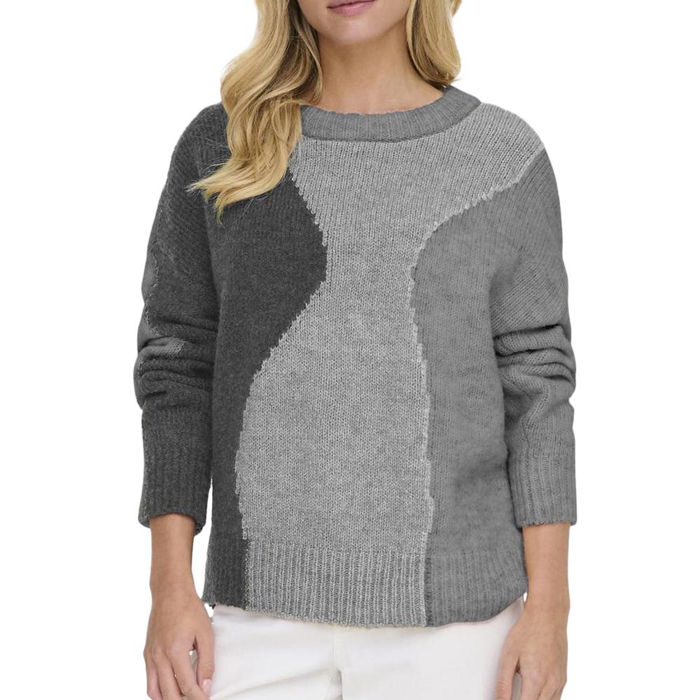 Only Pull Gris Femme Only Gro