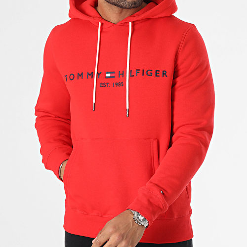 Sweat Capuche Logo 1599 Rouge