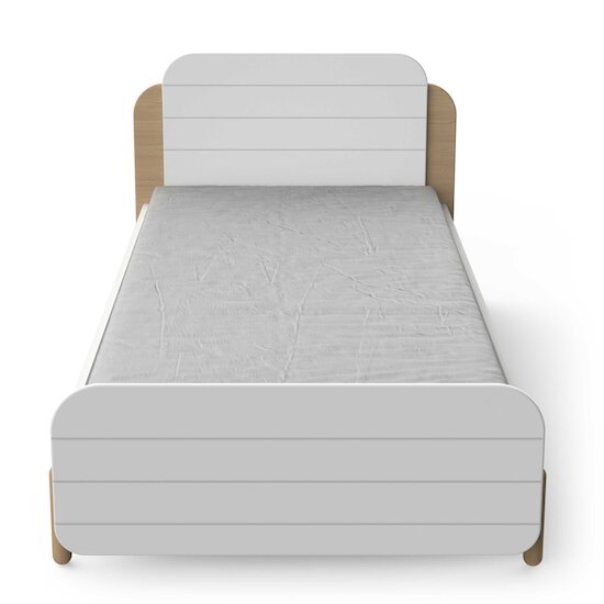 Edaj Lit Junior   Blanc Chêne        90 x 200 cm   de               CBA Meubles