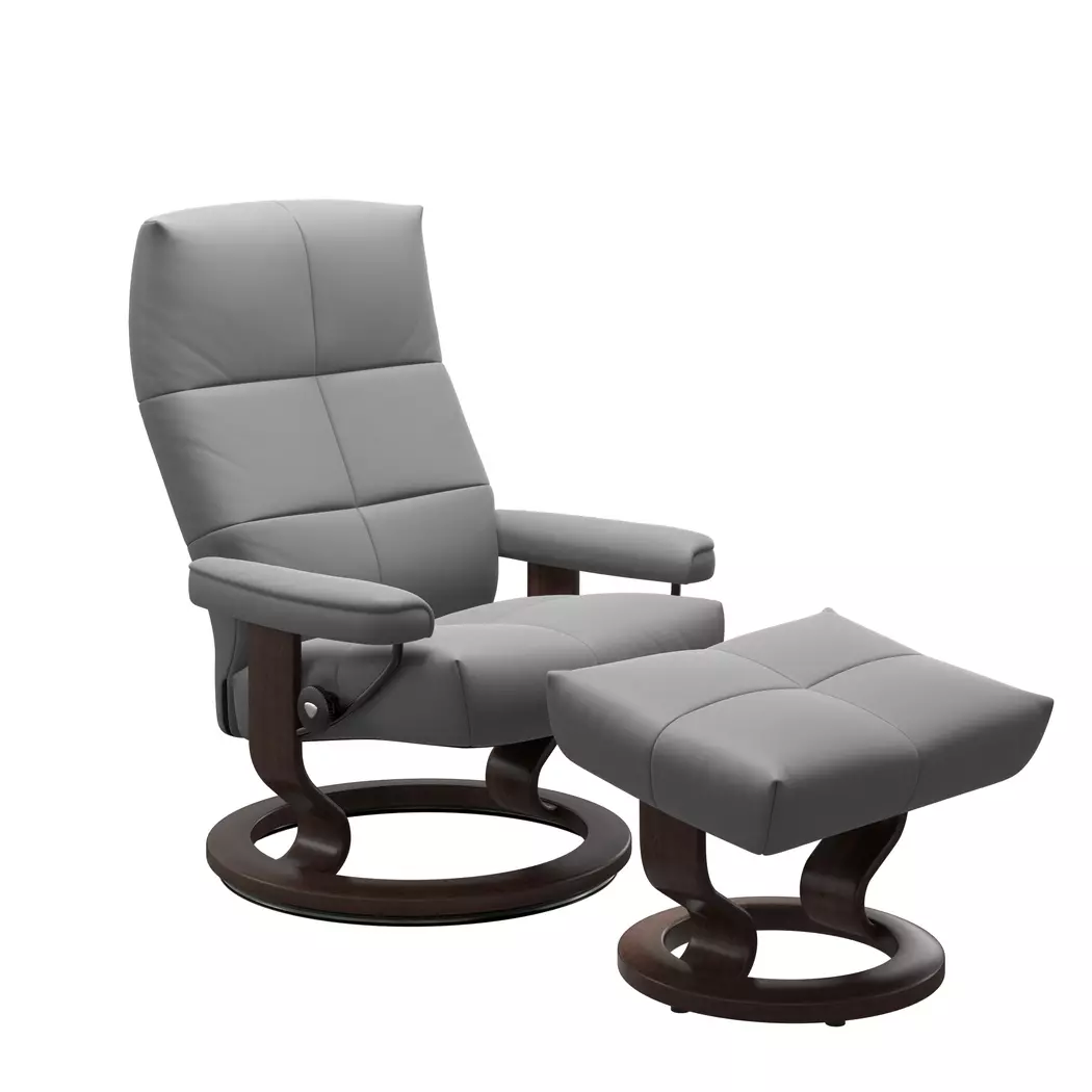 Sessel mit Hocker David Classic