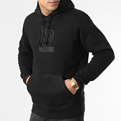 Sweat Capuche King Lapin Black Noir
