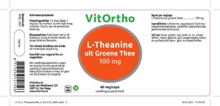 VitOrtho L-Theanine uit Groene Thee Vegicaps 60VCP