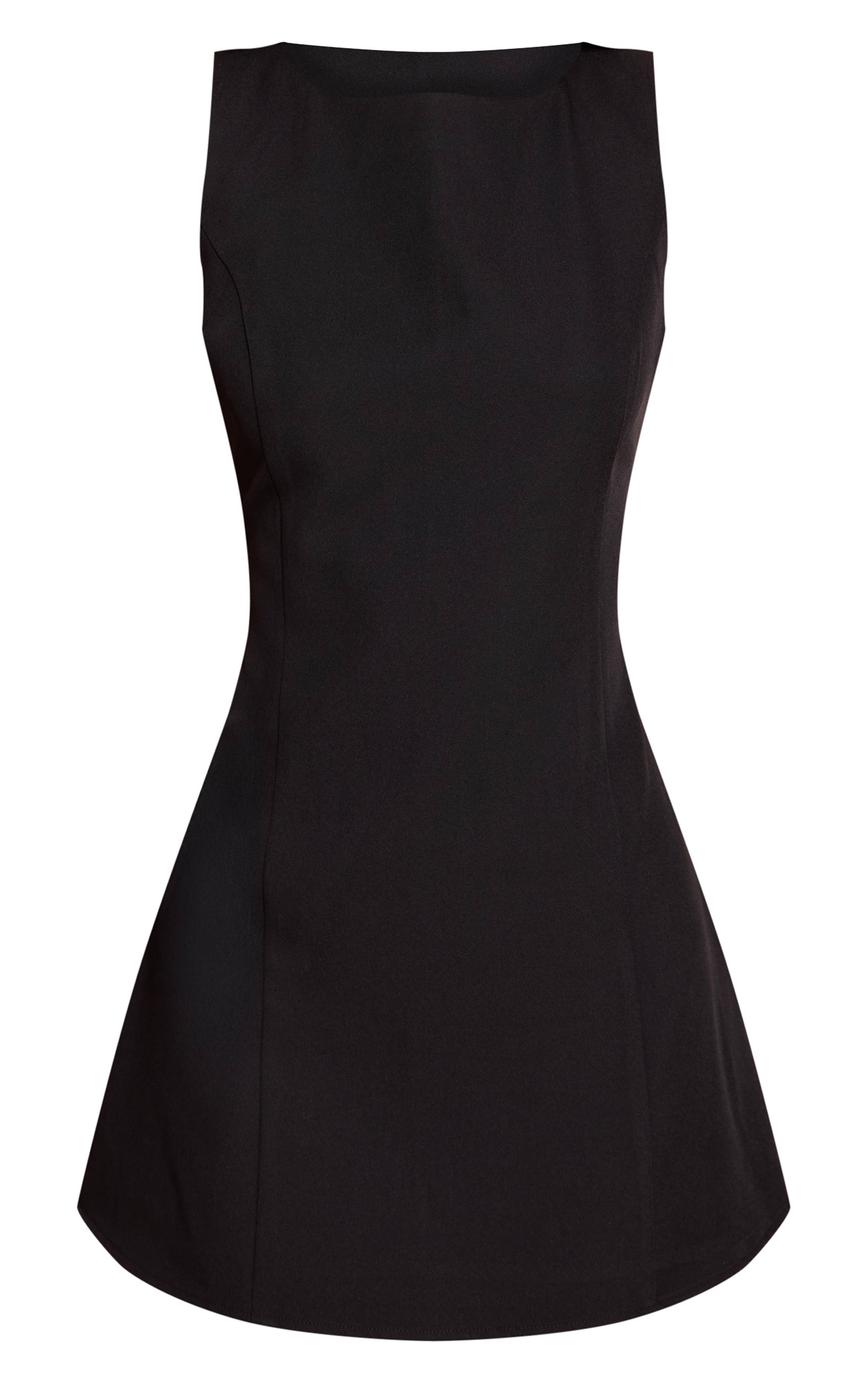 Noir Robe Col Bateau