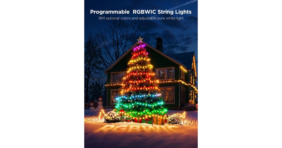GoveeChristmas String Lights 2 sfeerverlichting  (Groen, 20 meter)