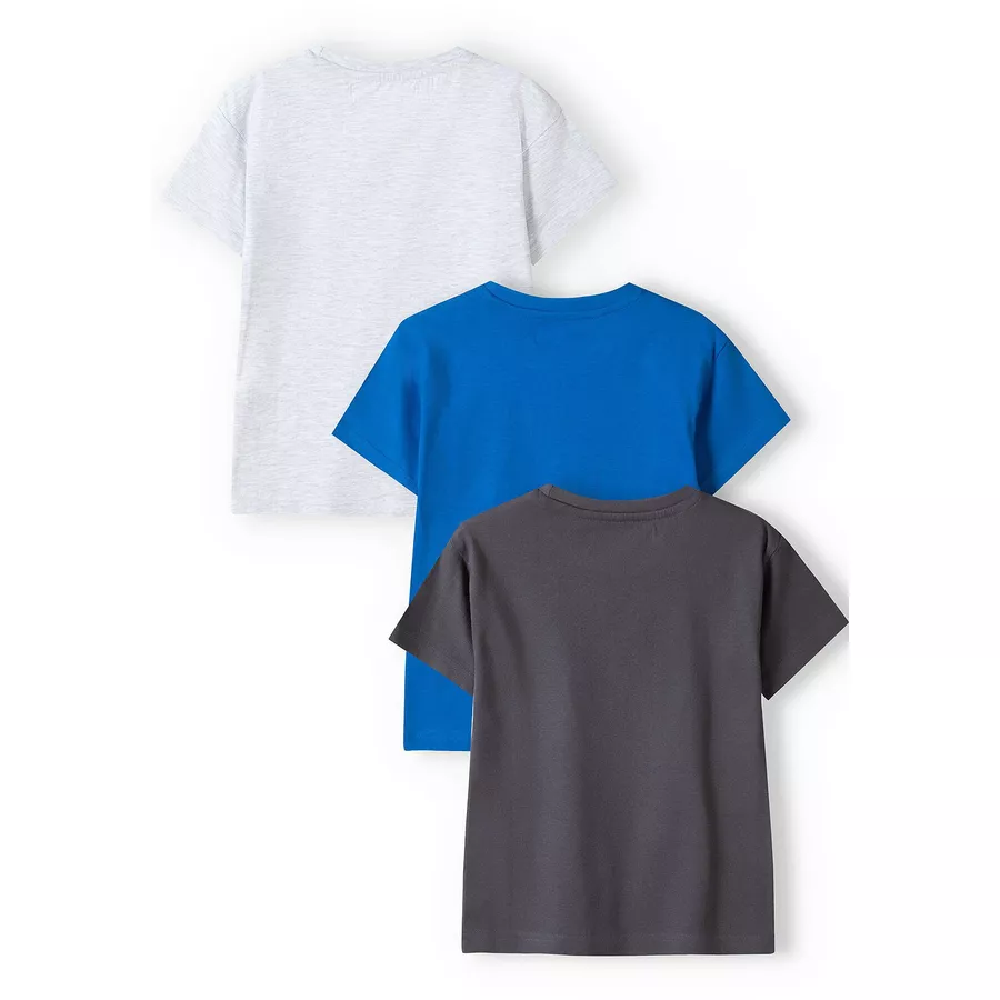 MINOTI 3er-Pack T-Shirts BlauGrauSchwarz