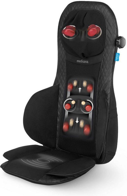 MCG 820 - Shiatsu Massagekussen - Zwart - Gel-Massagekoppen