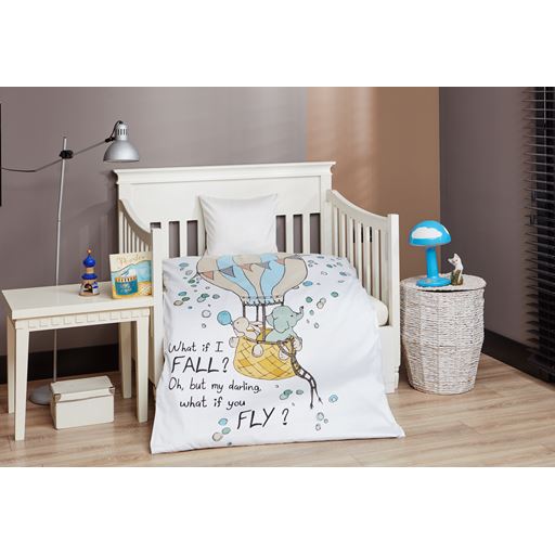 By Skagen What If I Fall Babysengelinned, Hvid, 70x100 cm