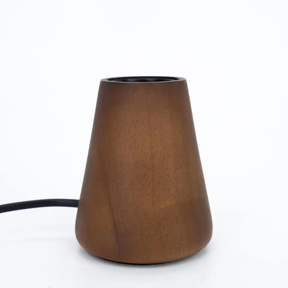 EGLO Asby Tafellamp - E27 - 10 cm - Donkerbruin - Hout