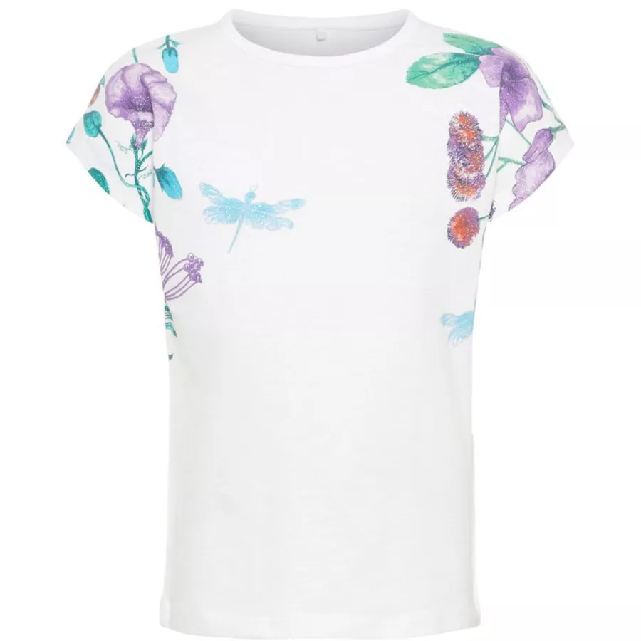 name it Girls T-Shirt Halisa Bright White